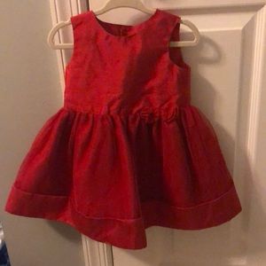 Baby holiday red dress